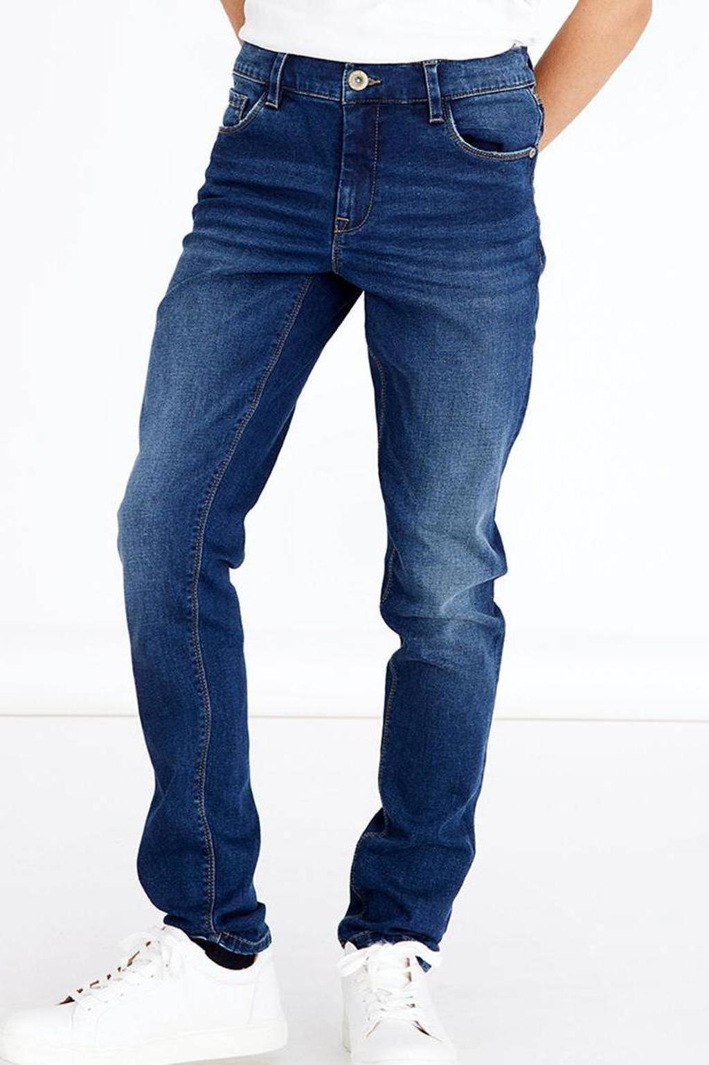 LMTD slim fit jeans NLMSHAUN dark denim