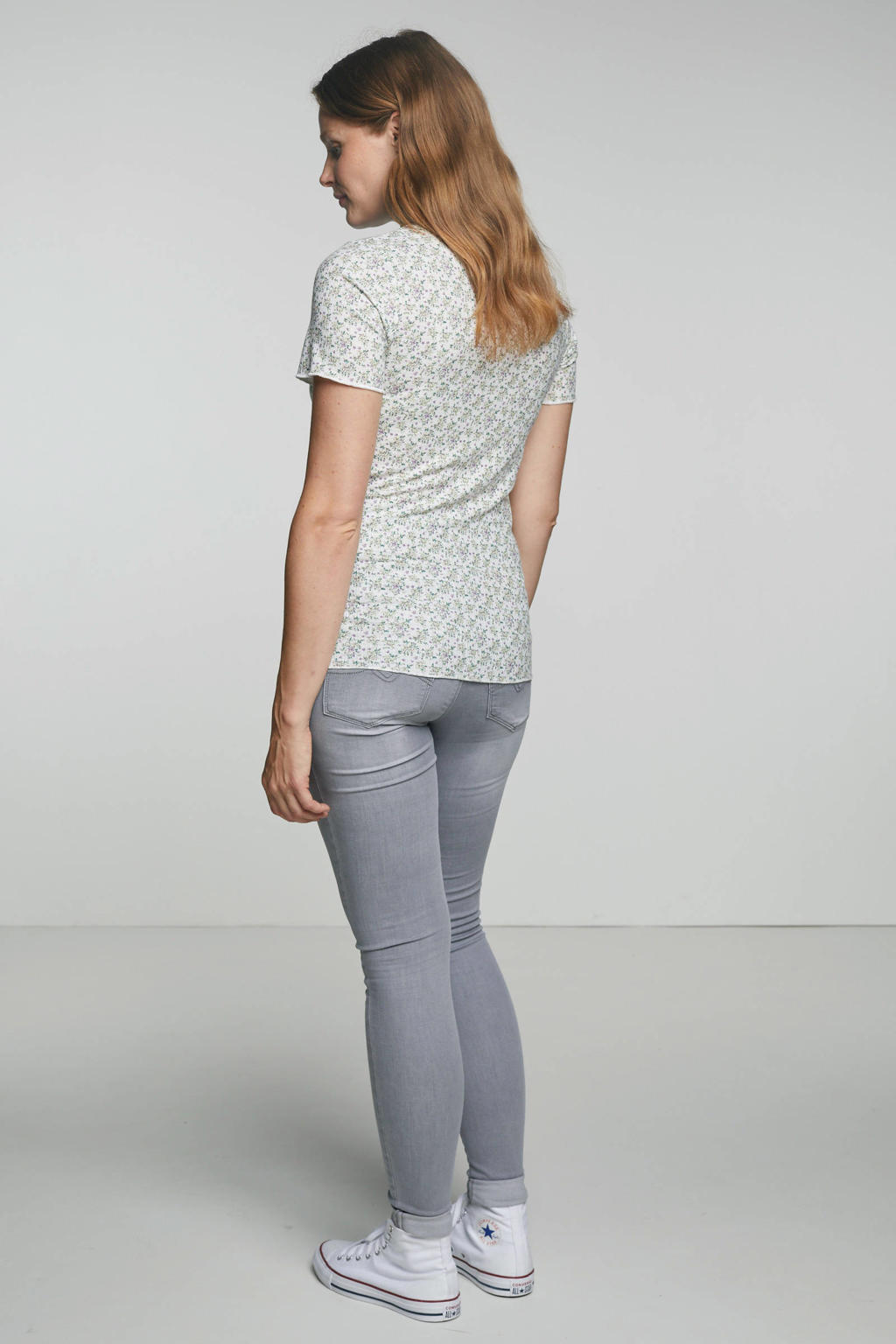 LOVE2WAIT super skinny zwangerschapsjeans grijs