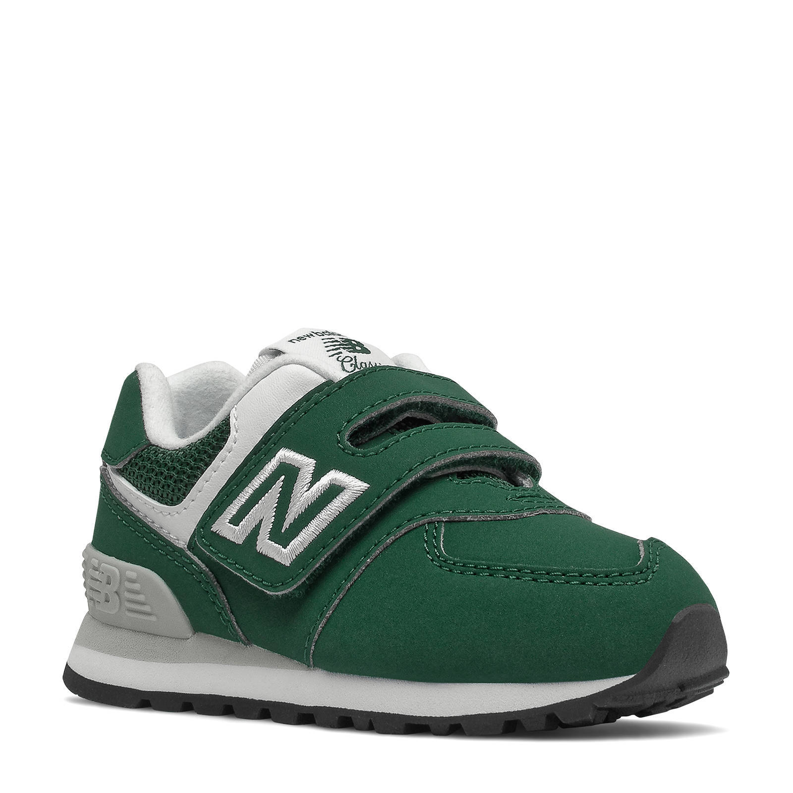 New Balance 574 sneakers donkergroen/lichtgrijs | wehkamp