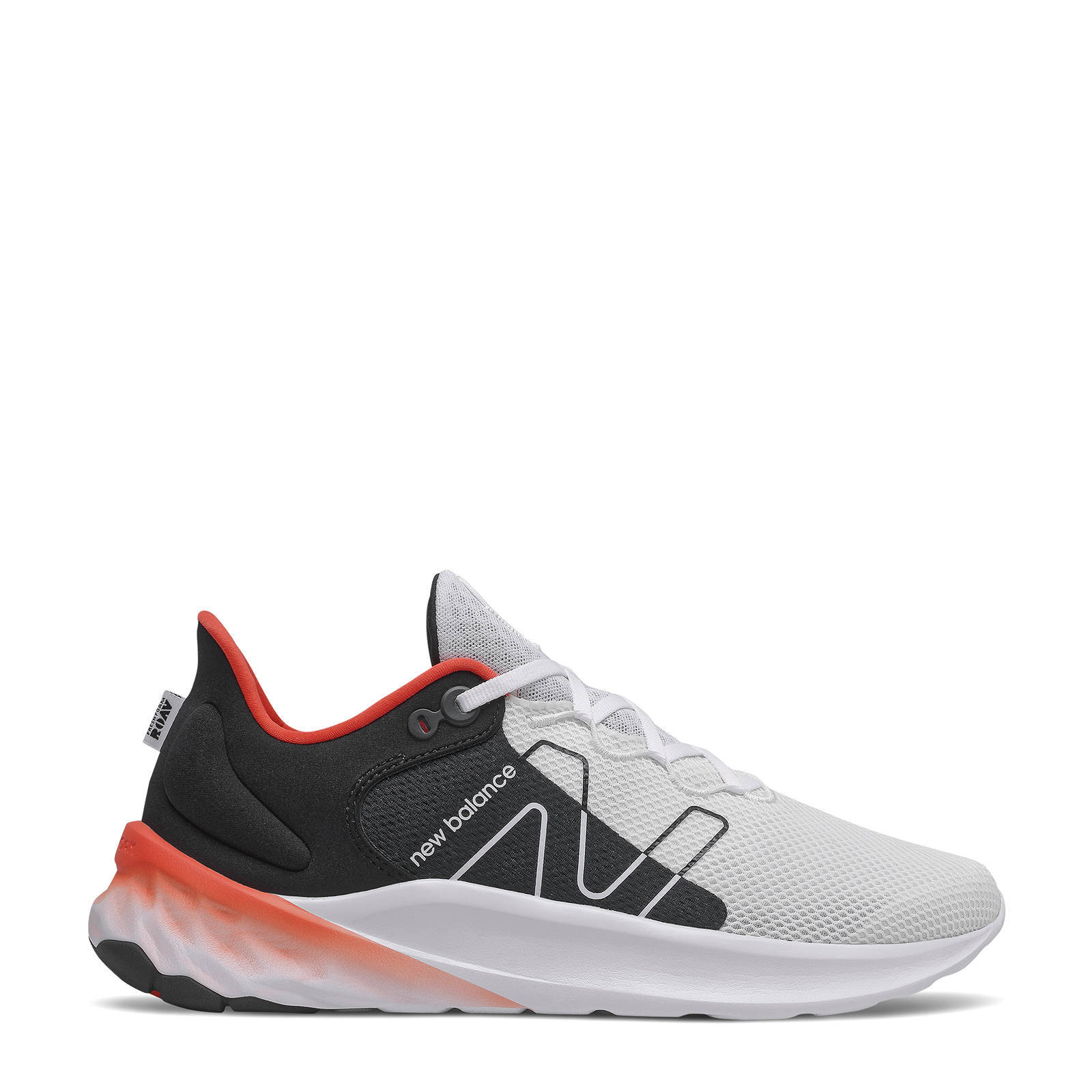New Balance Fresh Foam Roav V2 hardloopschoenen wit/zwart/oranje | wehkamp