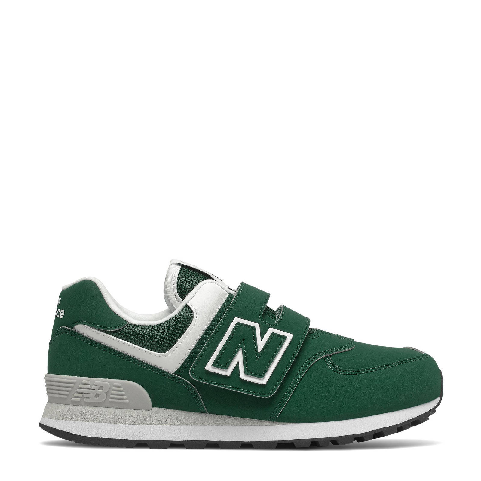 New Balance 574 sneakers donkergroen/wit | wehkamp