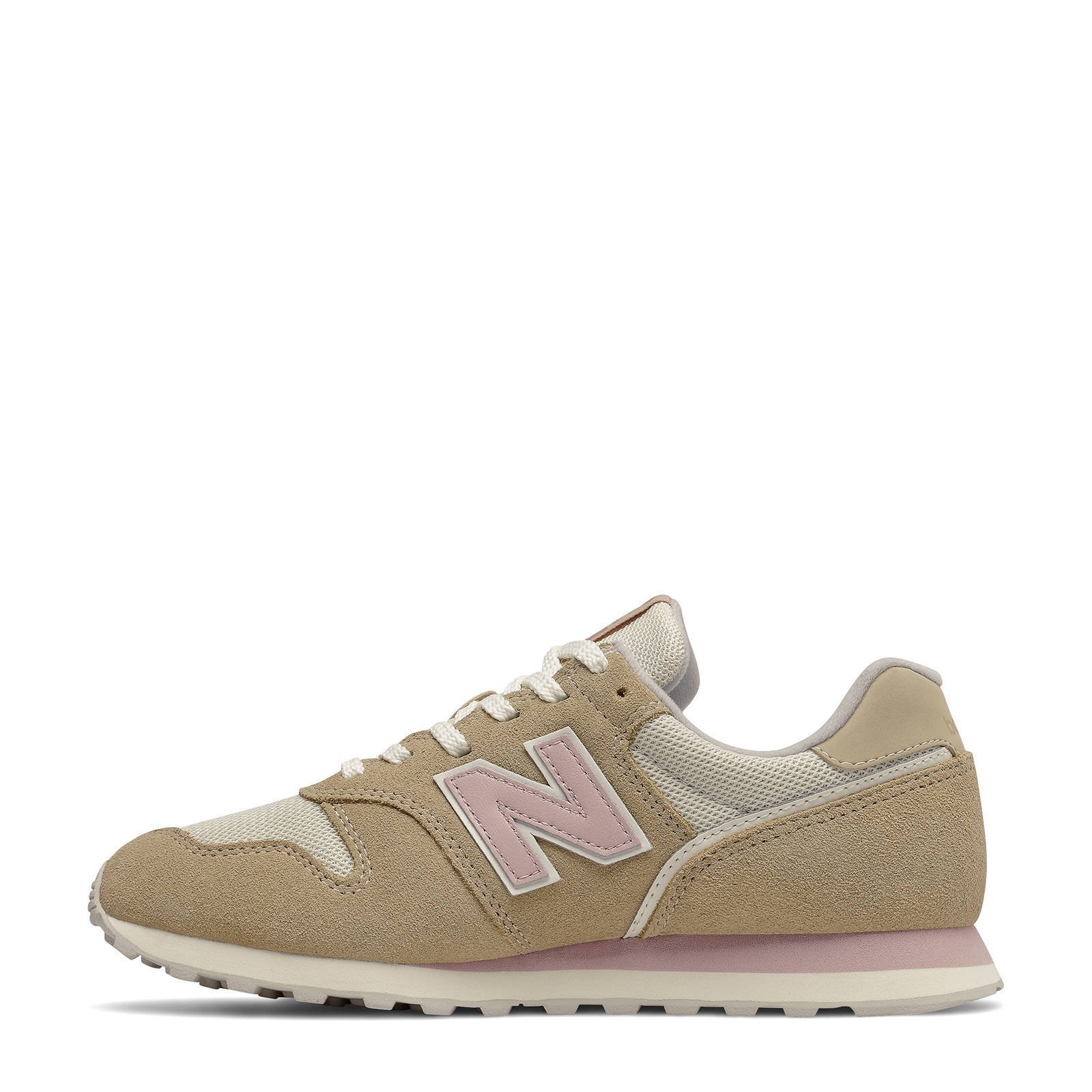 new balance 373 sneakers in black and rose gold