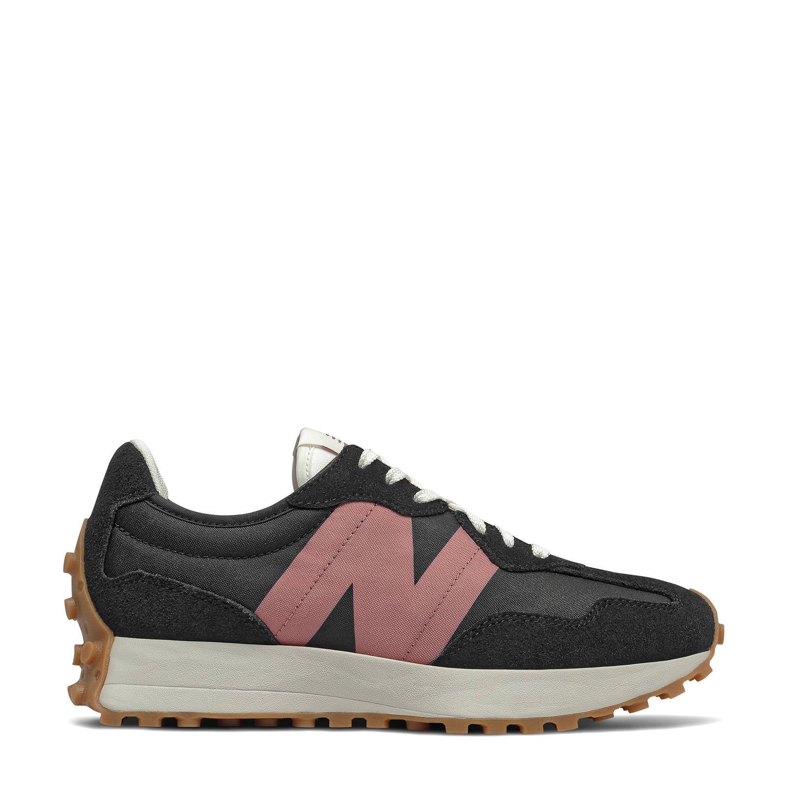 New Balance 327 sneakers zwart/oudroze | wehkamp