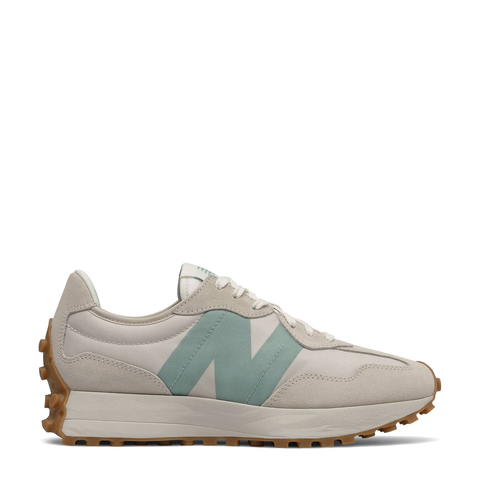 New Balance 327 sneakers ecru/mintgroen | wehkamp