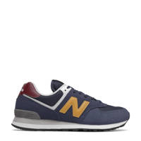 New Balance 574  sneakers donkerblauw/geel, Donkerblauw/geel