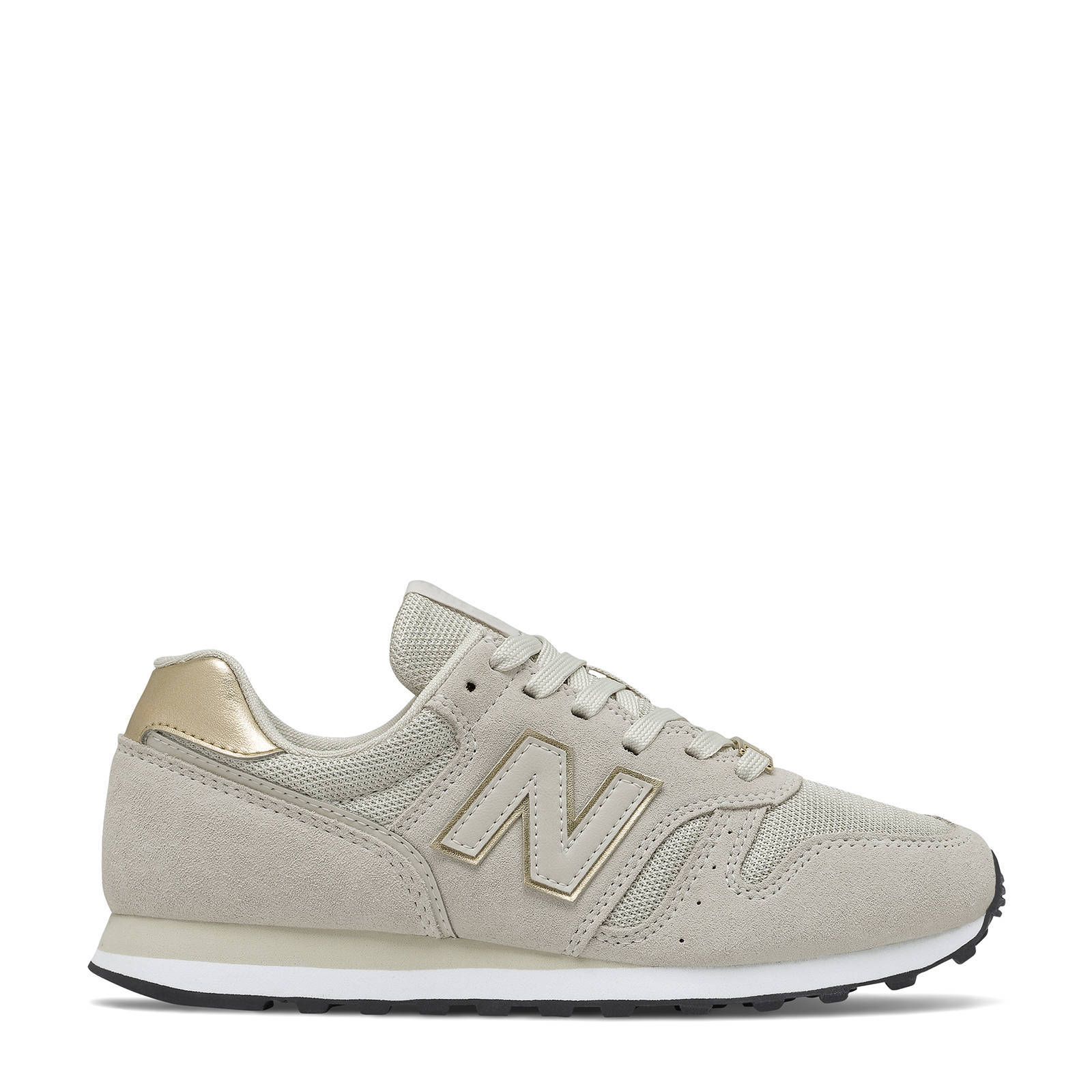 New Balance 373 sneakers ecru/metallic goud | wehkamp