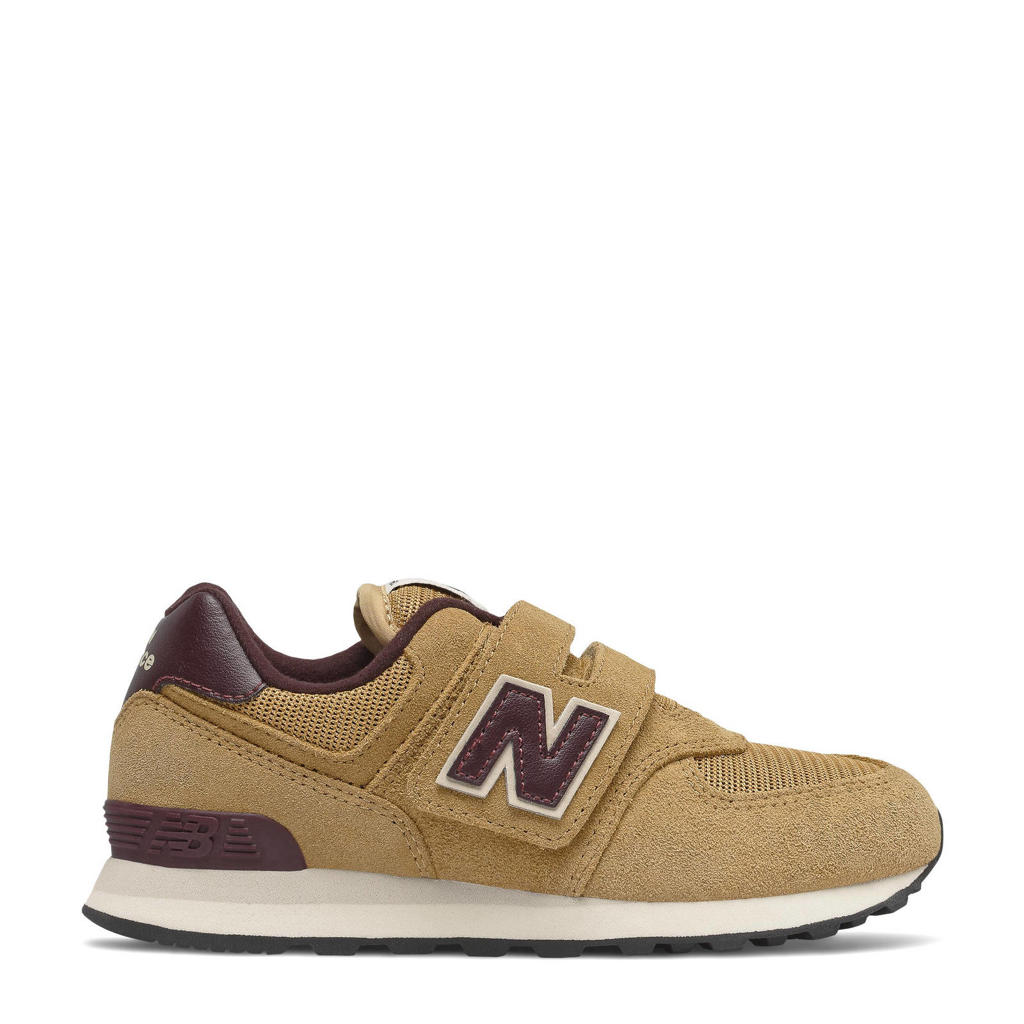 New Balance 574  sneakers camel/donkerbruin