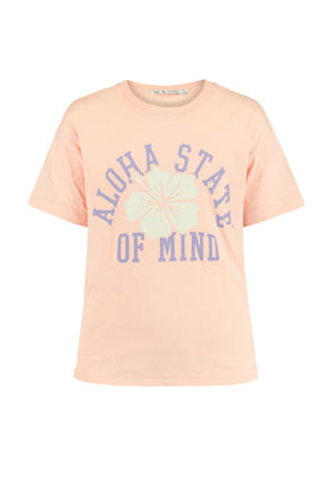 T-shirt met printopdruk lichtroze