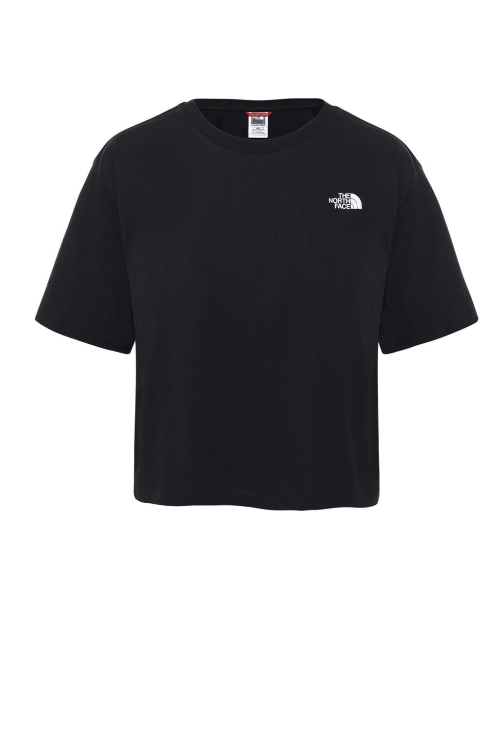 The North Face T-shirt Simple Dome met logo zwart