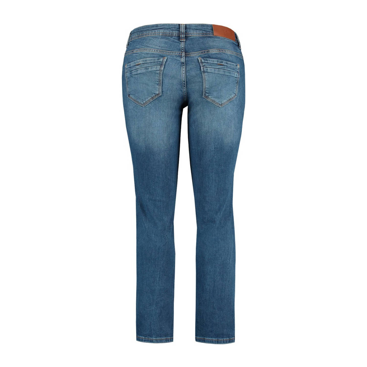 MS Mode straight fit jeans blauw