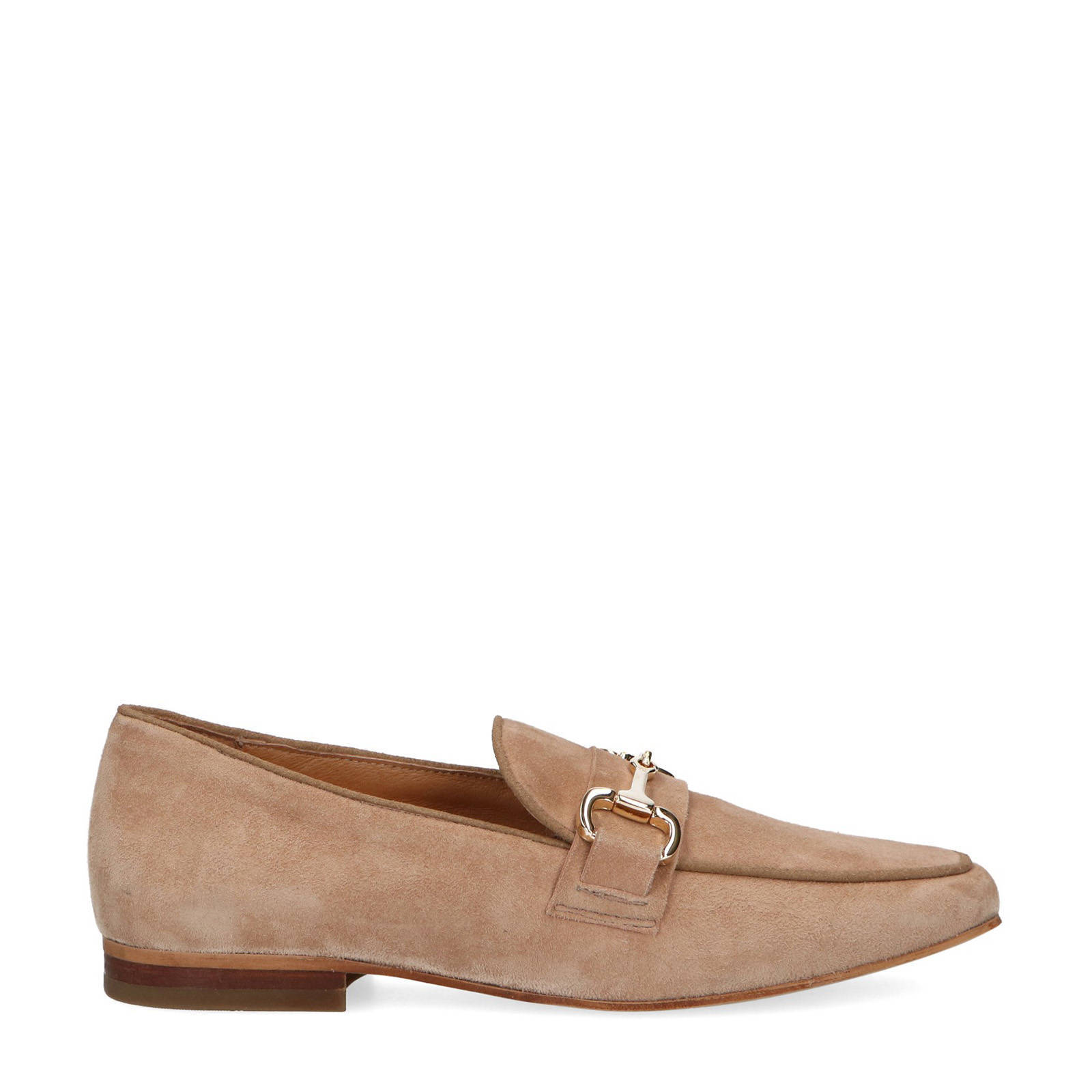 Manfield suède loafers beige | wehkamp