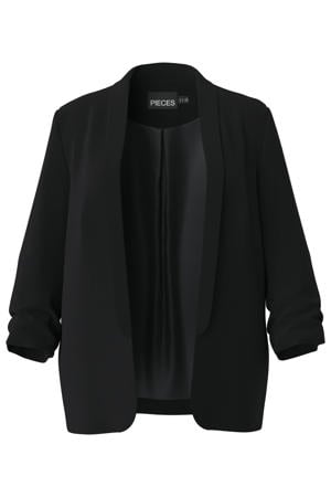 rechtvallende blazer PCBOSS zwart