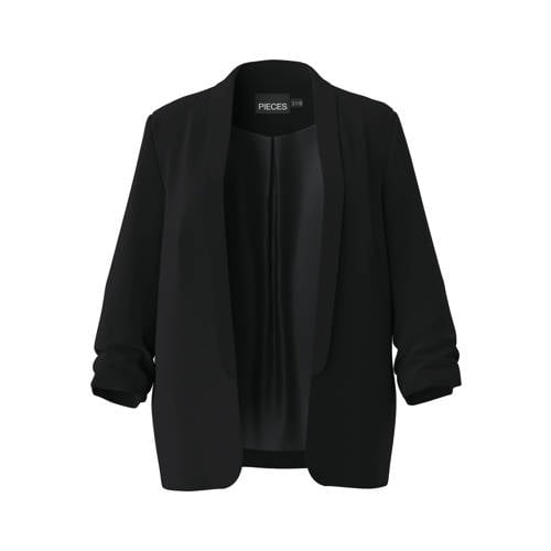 PIECES Curve rechtvallende blazer PCBOSS zwart afbeelding