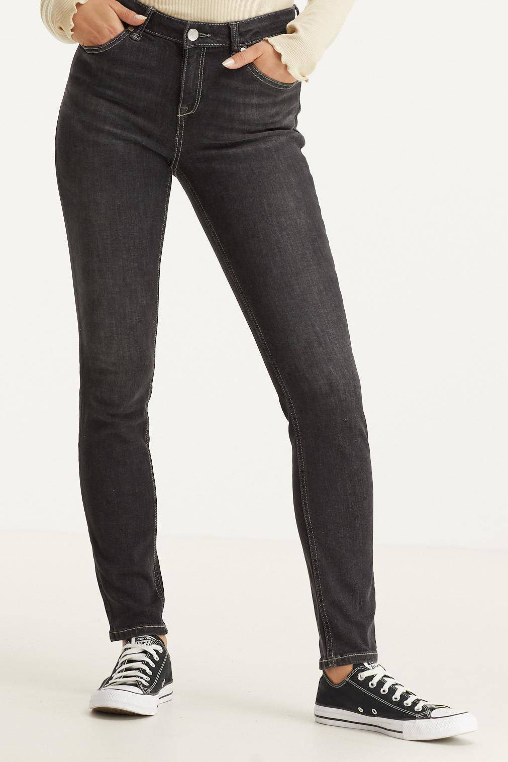 Slim fit jeans antraciet wehkamp Dames Kleding Broeken & Jeans Jeans Slim Jeans 