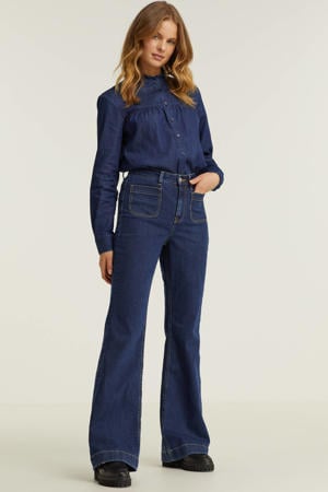 flared jeans blauw