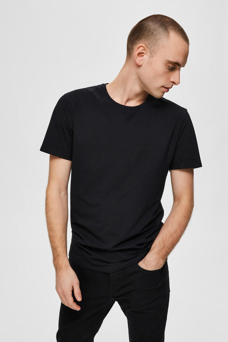 SELECTED HOMME Camicia a manica luna nera da uomo