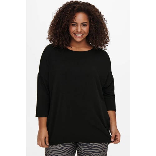 ONLY CARMAKOMA top CARLAMOUR zwart afbeelding