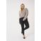 ONLY CARMAKOMA cropped high waist skinny jeans CARANNA zwart