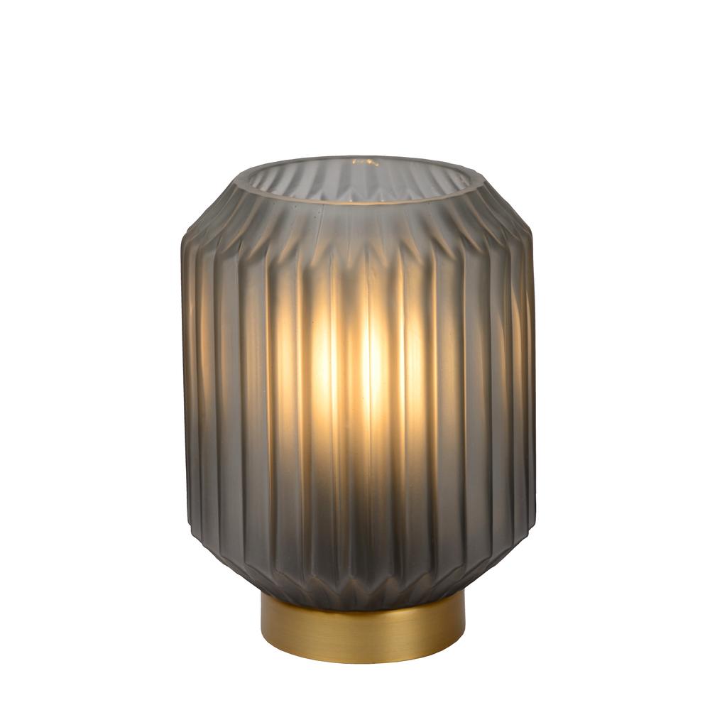 Lucide SUENO - Tafellamp - Ø 13 cm - 1xE14 - Mat Grijs
