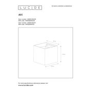 thumbnail: Lucide AXI - Wandspot Badkamer - LED - 2x3,5W 2700K - IP54 - Zwart