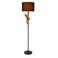 Lucide EXTRAVAGANZA CHIMP - Vloerlamp - Ø 35 cm - 1xE27 - Zwart