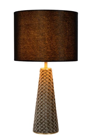 EXTRAVAGANZA VELVET - Tafellamp - Ø 25 cm - 1xE27 - Zwart