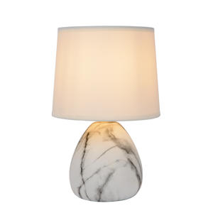 MARMO - Tafellamp - Ø 16 cm - 1xE14 - Wit
