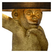 thumbnail: Lucide EXTRAVAGANZA CHIMP - Tafellamp - Ø 30 cm - 1xE14 - Zwart