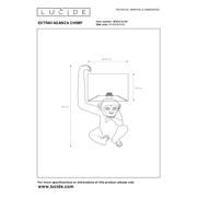 thumbnail: Lucide EXTRAVAGANZA CHIMP - Tafellamp - Ø 30 cm - 1xE14 - Zwart