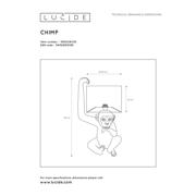 thumbnail: Lucide EXTRAVAGANZA CHIMP - Tafellamp - Ø 30 cm - 1xE14 - Zwart