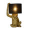 Lucide EXTRAVAGANZA CHIMP - Tafellamp - Ø 30 cm - 1xE14 - Zwart