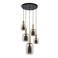 Lucide JOANET - Hanglamp - Ø 66 cm - 5xE27 - Fumé