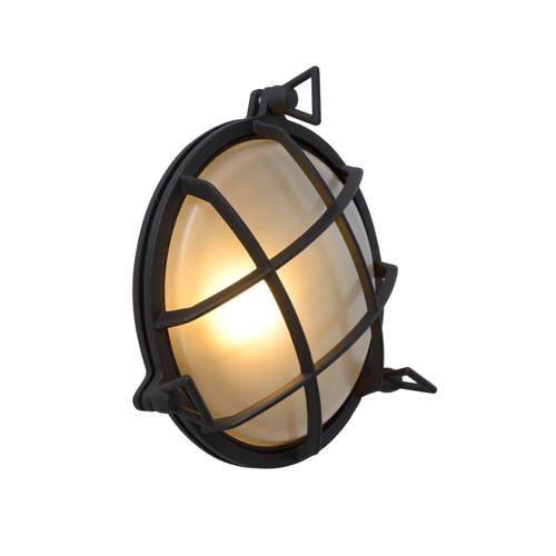 Lucide wandlamp Dudley - Mat zwart