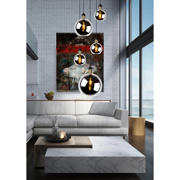 thumbnail: Lucide JULIUS - Hanglamp - 5xE27 - Fumé