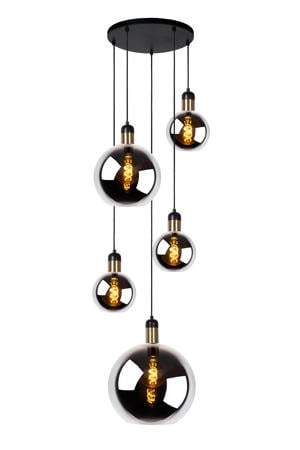 JULIUS - Hanglamp - 5xE27 - Fumé