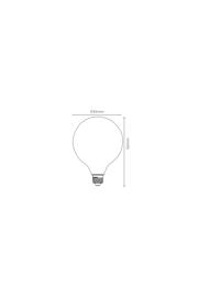 thumbnail: Lucide G80 - Filament lamp - Ø 8 cm - LED Dimb. - E27 - 1x5W 2700K - Opaal