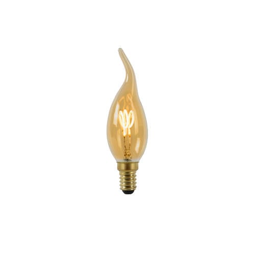 Lucide CT35 - Filament lamp - Ø 3,5 cm - LED Dimb. - E14 - 1x3W 2200K - Amber afbeelding