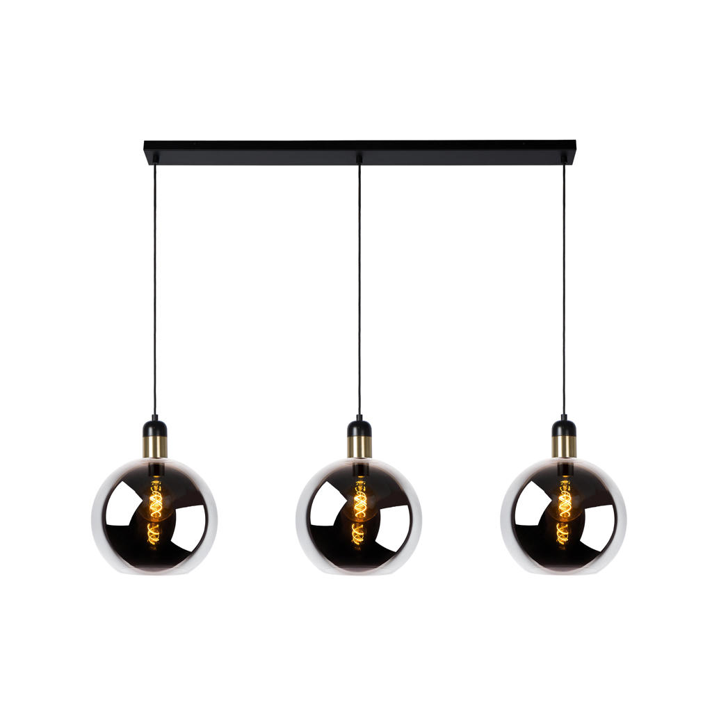 Lucide JULIUS - Hanglamp - 3xE27 - Fumé