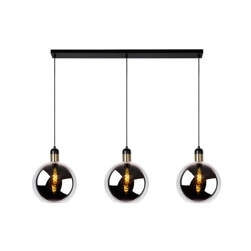 Lucide JULIUS - Hanglamp - 3xE27 - Fumé afbeelding