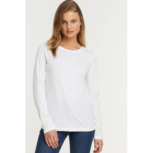 Anytime longsleeve T-shirt wit afbeelding