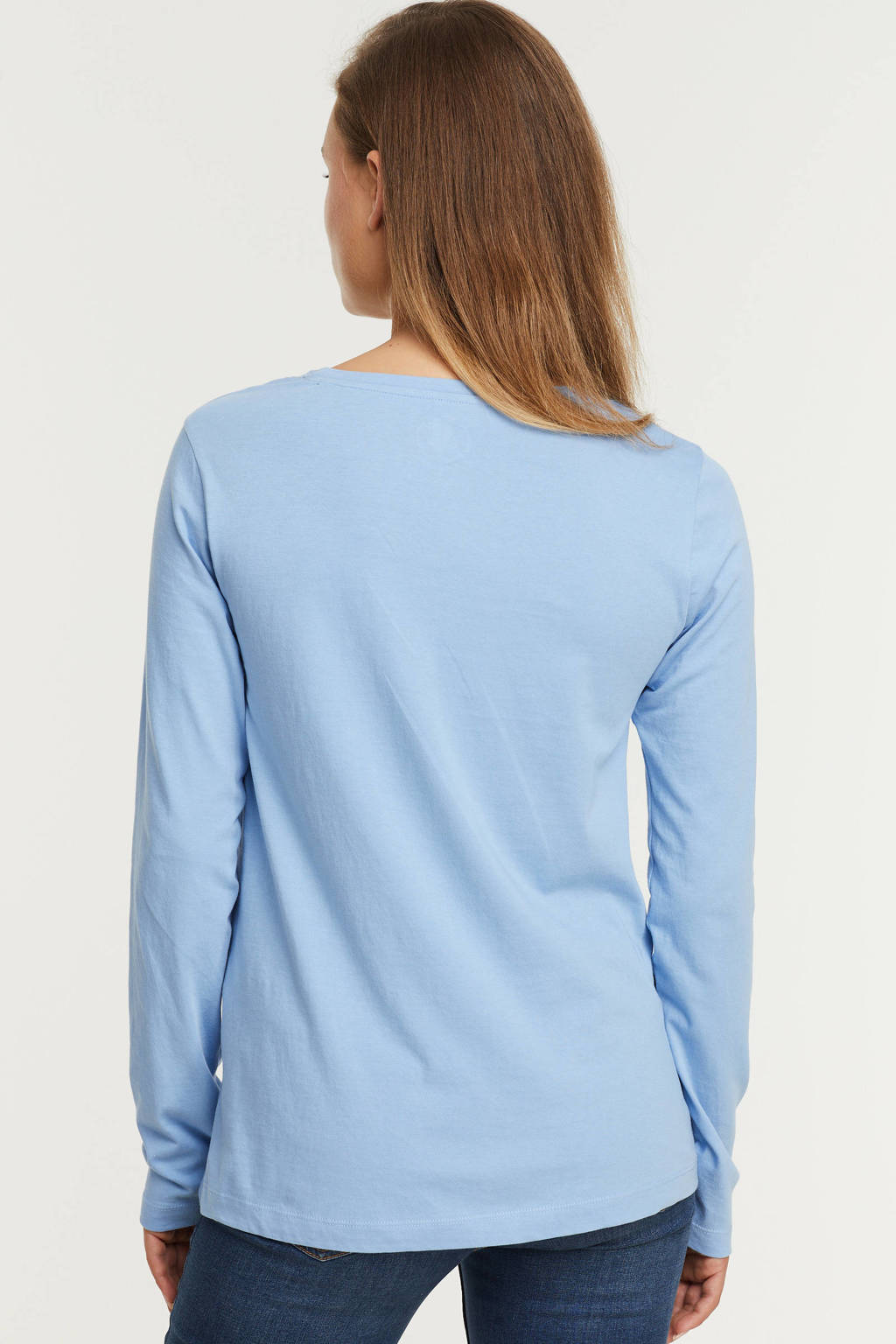 Vergelijkbaar Brandewijn Sitcom anytime longsleeve T-shirt lichtblauw | wehkamp