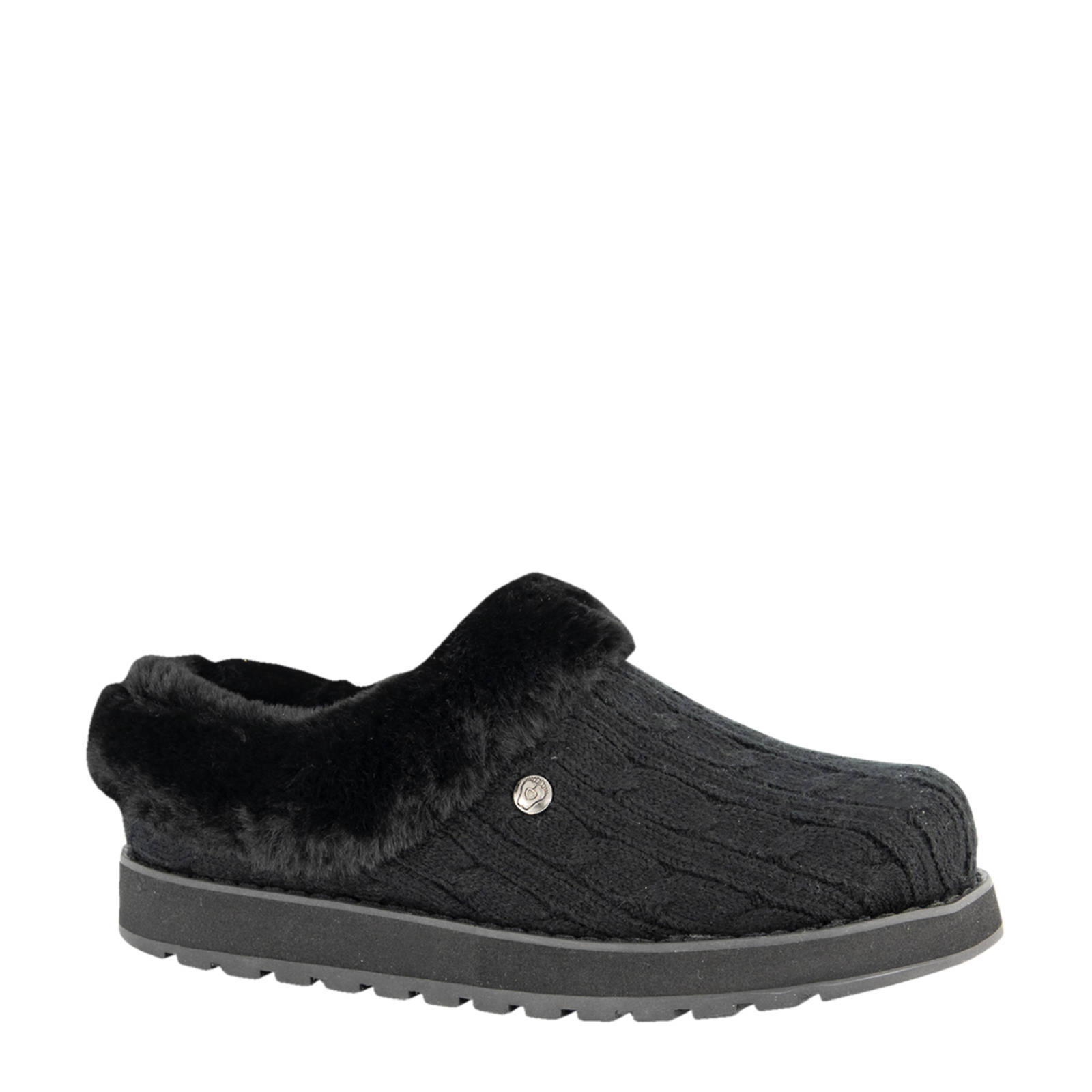 Skechers Keepsakes Ice Angel pantoffels zwart | wehkamp