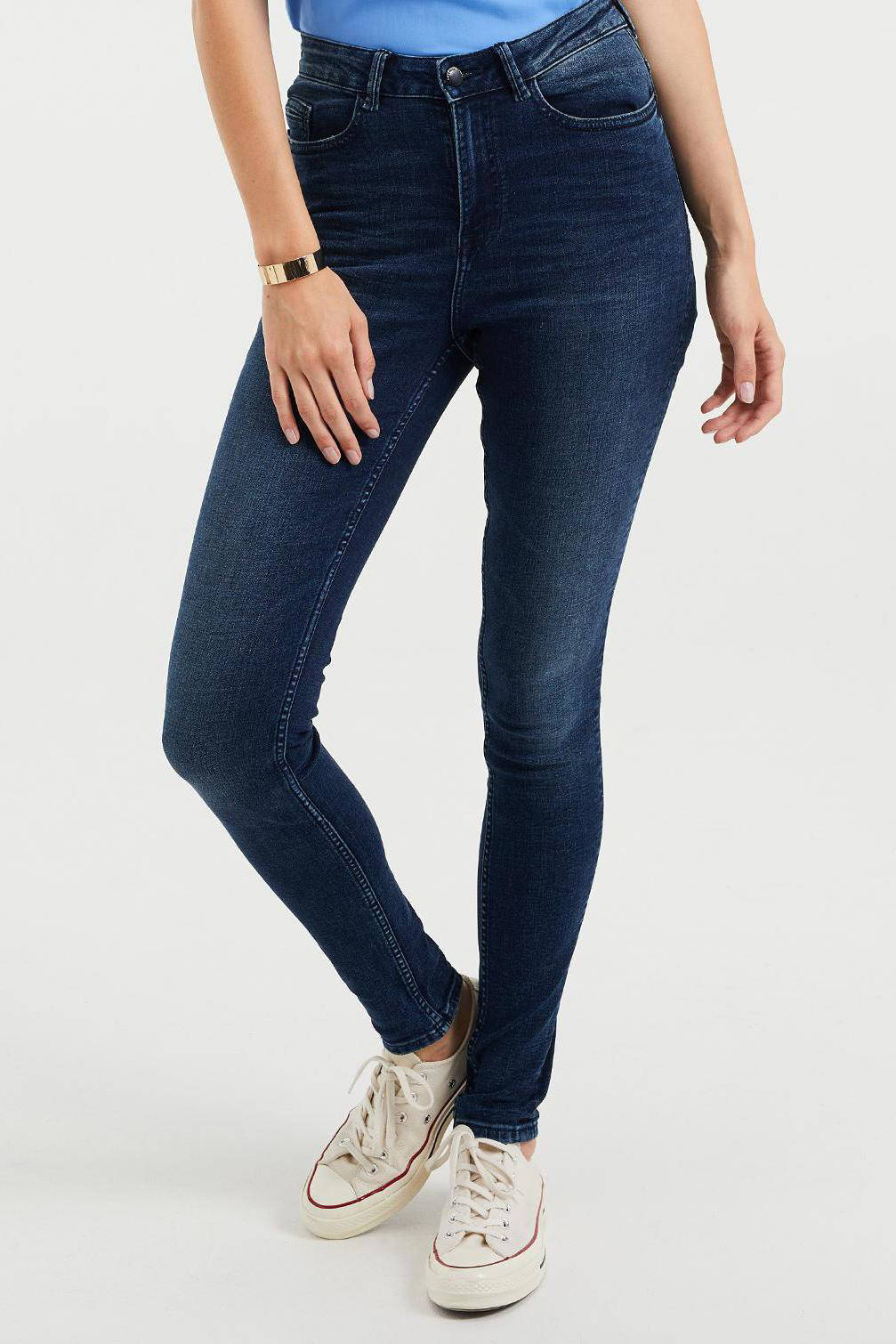wehkamp Dames Kleding Broeken & Jeans Jeans High Waisted Jeans Blue Ridge high waist skinny jeans black denim 