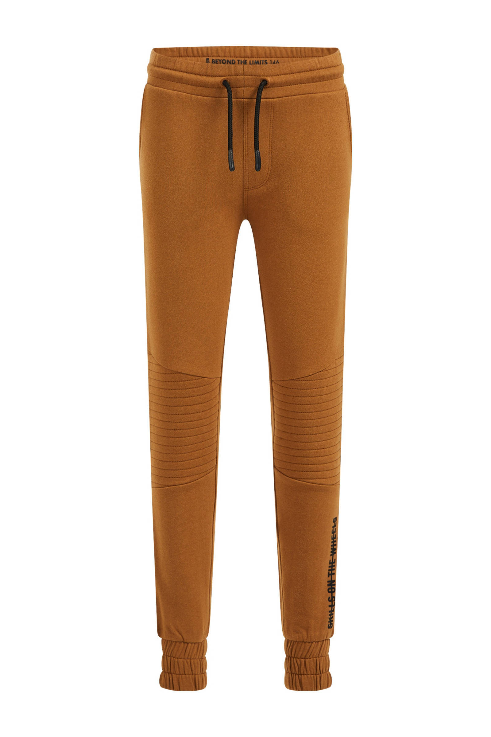 WE Fashion slim fit joggingbroek bruin | wehkamp