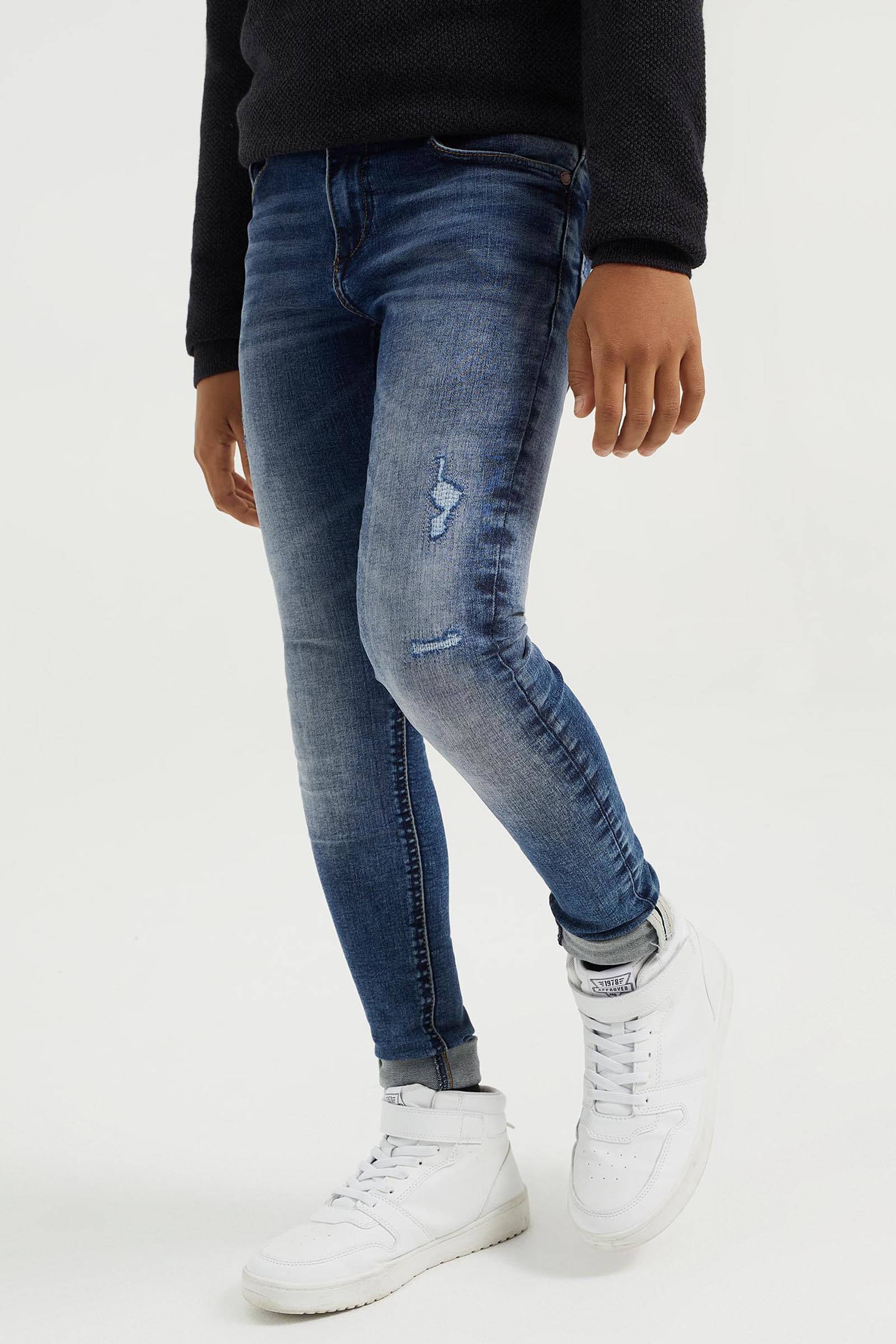 WE Fashion Blue Ridge super skinny jeans dark blue denim | wehkamp
