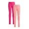 WE Fashion legging - fuchsia/roze (set van 2)