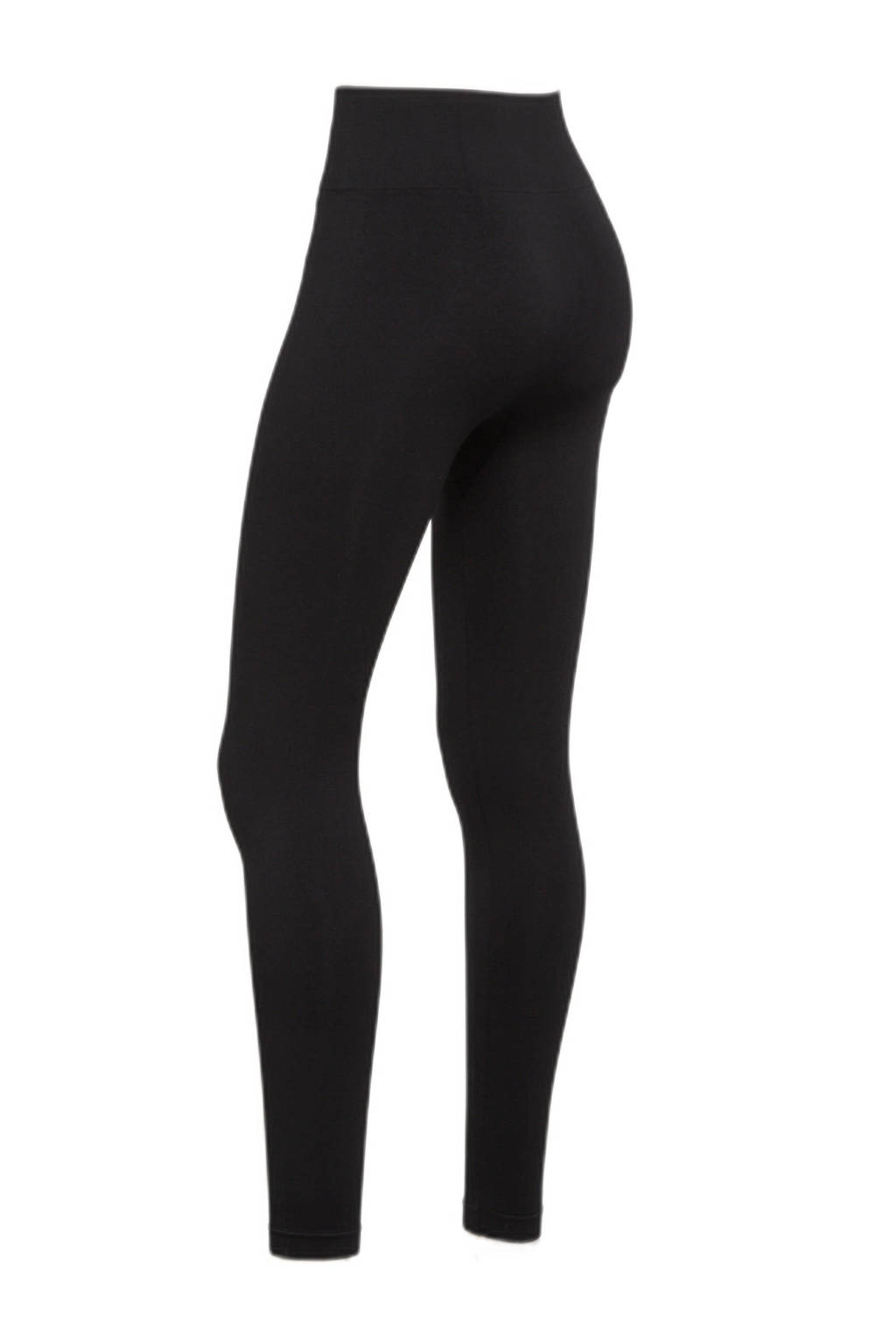 Set van 2 zwarte dames anytime legging van polyamide met skinny fit, regular waist en elastische tailleband