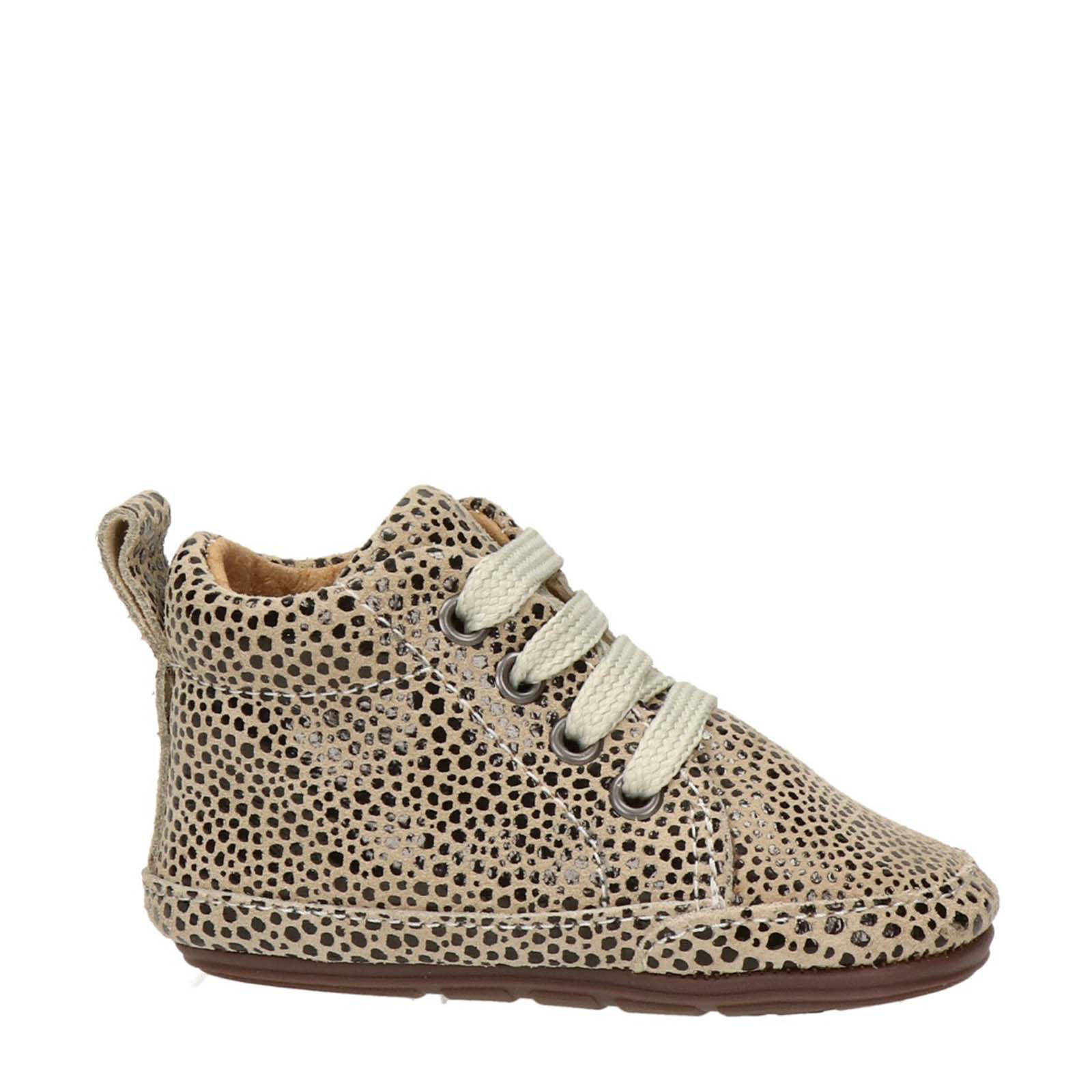 Nelson Kids su de babyschoenen met dierenprint beige wehkamp