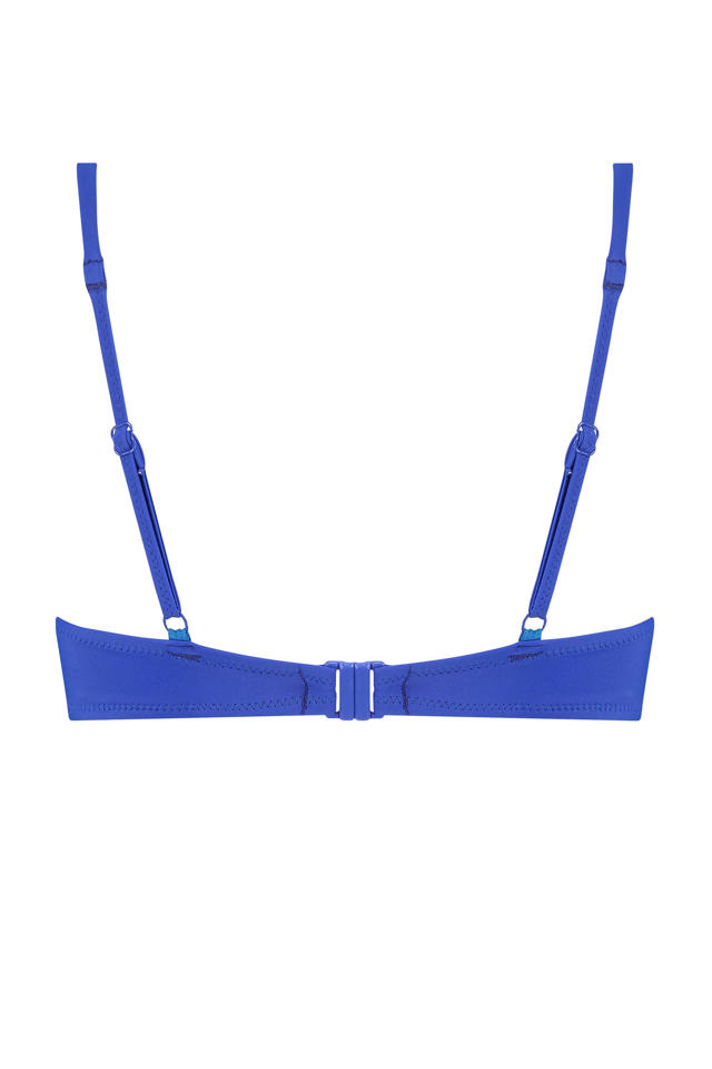 Hunkemöller voorgevormde push-up bikinitop Luxe blauw