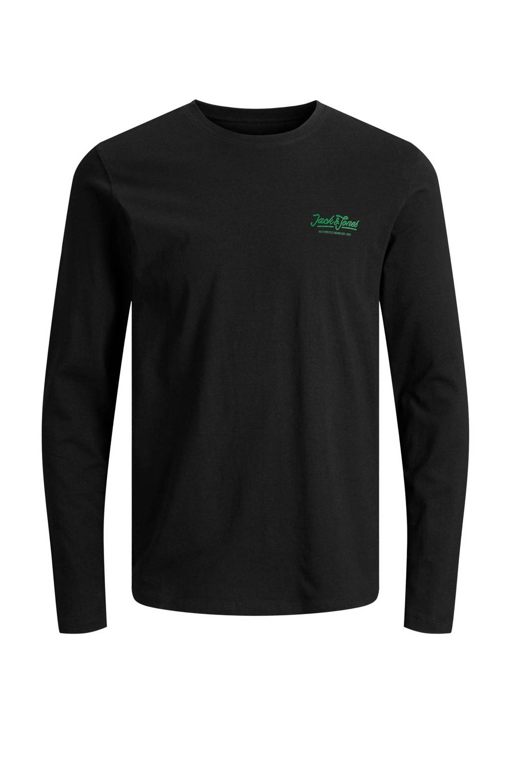 JACK & JONES longsleeve JACSMITH zwart, Zwart